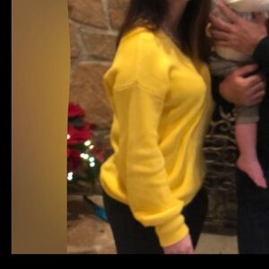 ⭐️NWOT⭐️  DKNY Yellow Oversized Sweater